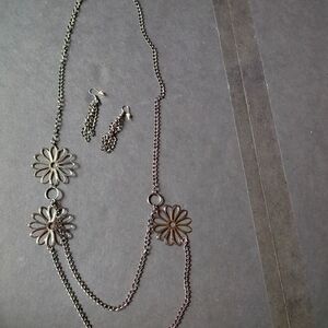 Necklace with matching earrings